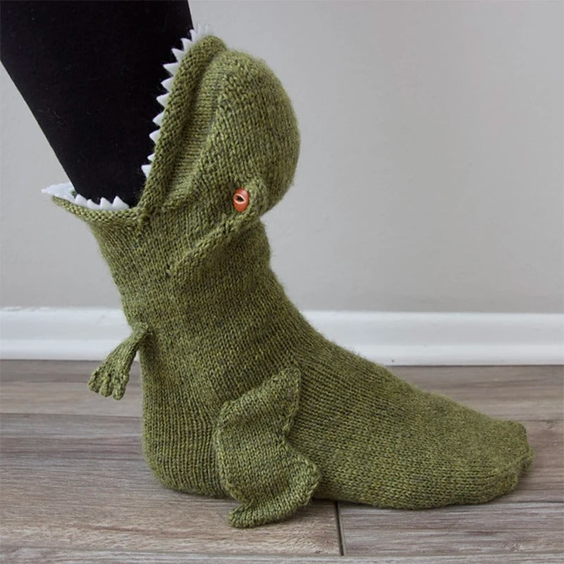 Dino Knitted Socks