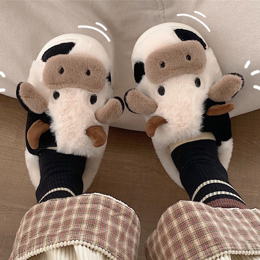 Cute Cow Slippers