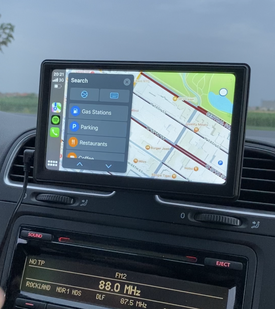 7-inch CarPlay display