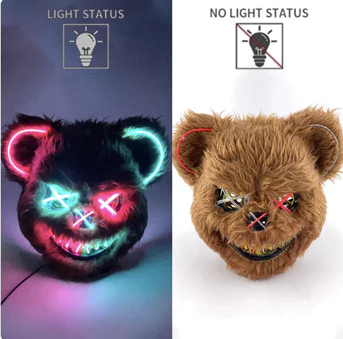 Spooktacular Halloween Teddy LED Mask